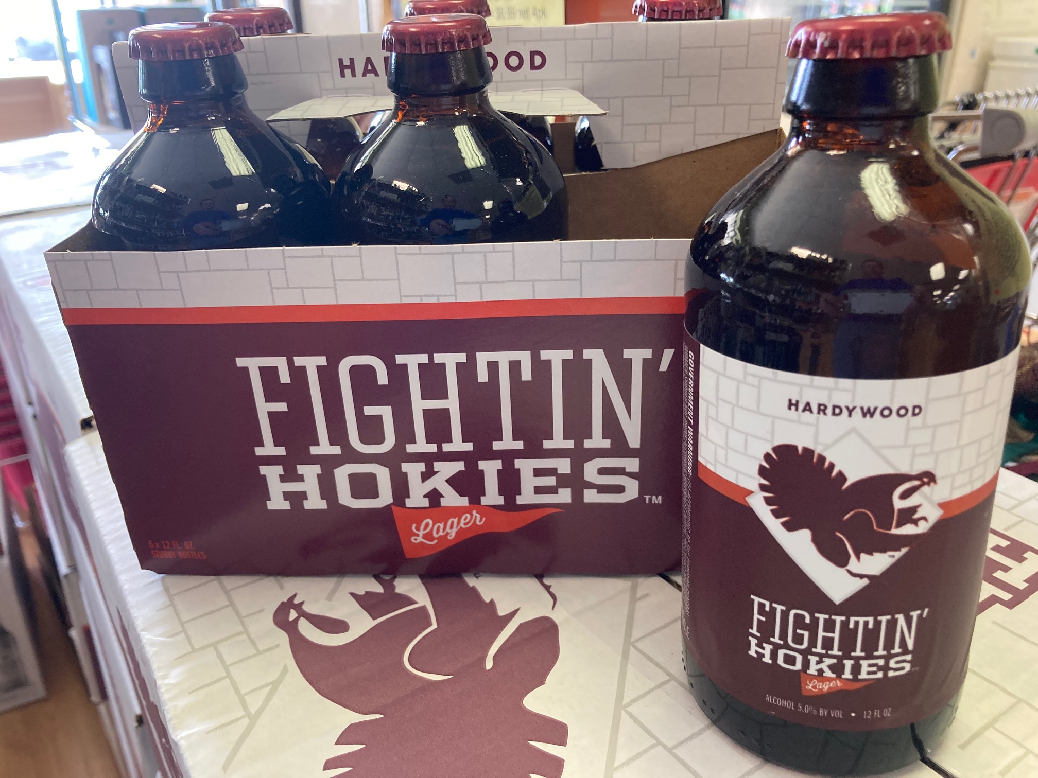 Hardywood Fightin’ Hokies Lager 6pk/12oz stubby bottle
